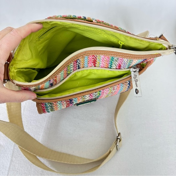 LILY BLOOM Party Favor Fun Colorful Straw Purse Shoulder Crossbody Handbag - Picture 11 of 16